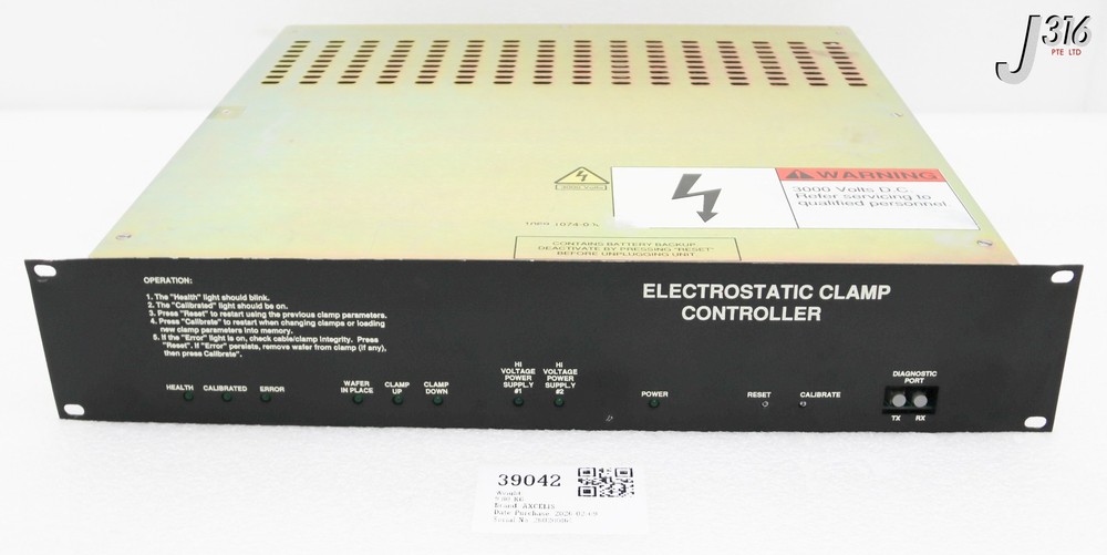 39042 AXCELIS ELECTROSTATIC CLAMP CONTROLLER 0906-1012-0002