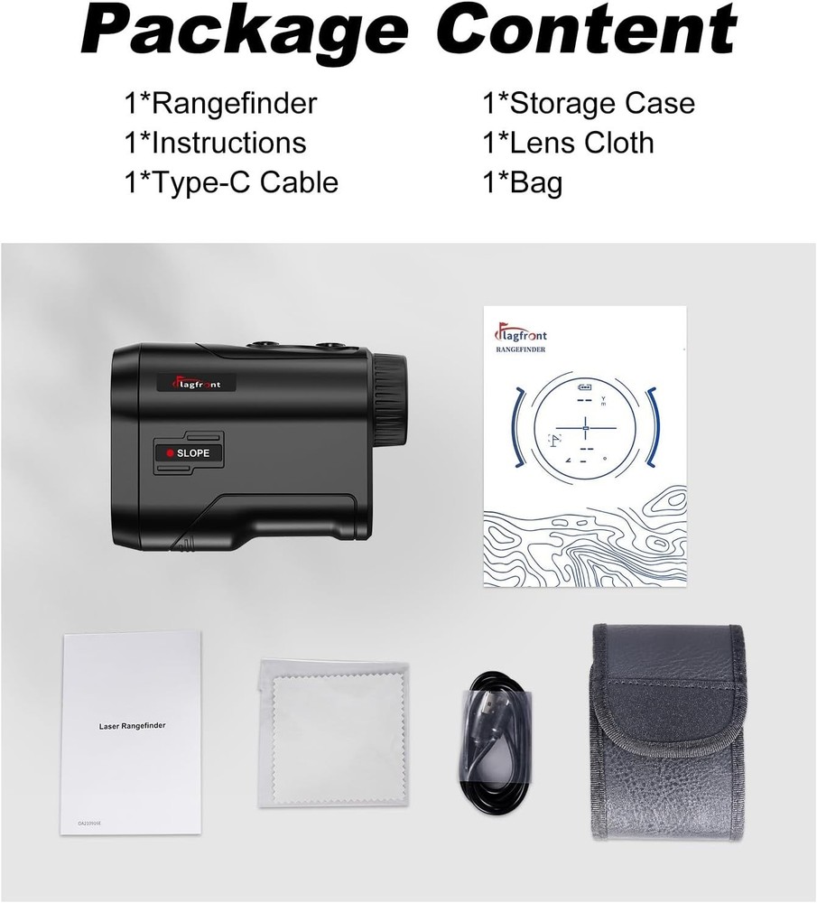 Lightweight Golf Rangefinder - Accurate 1000 Yards with Slope Compensation Tech