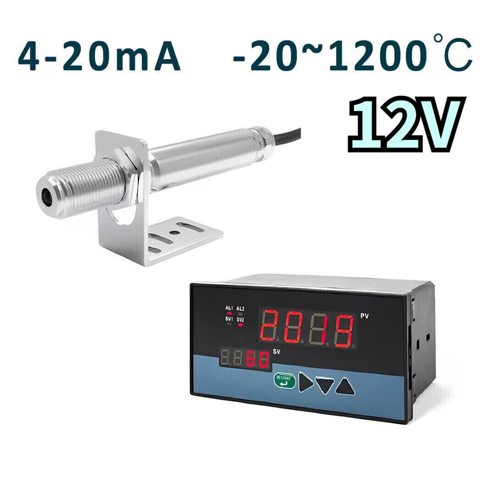 12V Controller Infrared Thermometer Sensor Non-contact Industrial Temperature