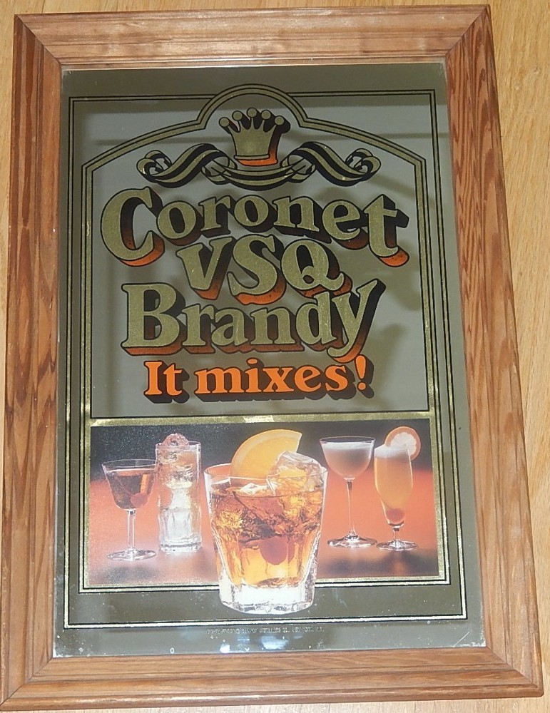 CORONET VSQ Brandy Mirror Sign