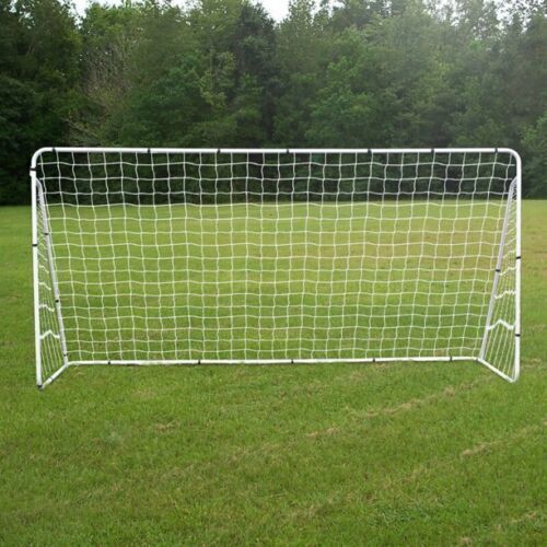 12 x 6' Soccer Goal Net Steel Frame Backyard Football Training Set Portable
