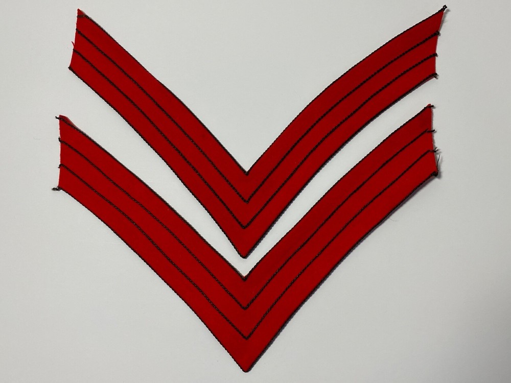 U.S. ARMY, CIRCA 1872-1902, ARTILLERY, SERGEANT, CHEVRONS, MATCHED SET