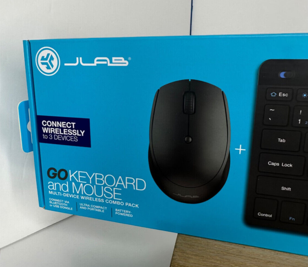 JLab GO Wireless Keyboard & Mouse - Multi Device, Compact & Portable, Brand New!