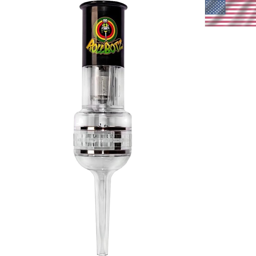 Stylish RollBotz USB Chargeable Bead Grinding Mill - Compact Black Onyx Design