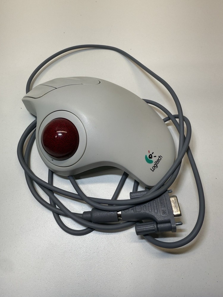 Logitech Trackman Marble Trackball Corded Mouse Model T-CH11 Untested
