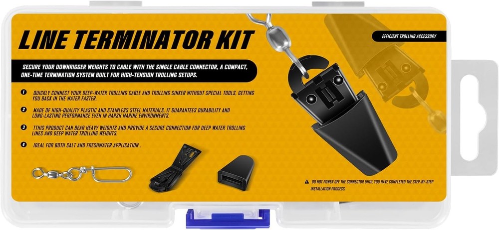 2250141 Line Terminator Downrigger Accessory, Downrigger Terminal Kit, 2 Pack