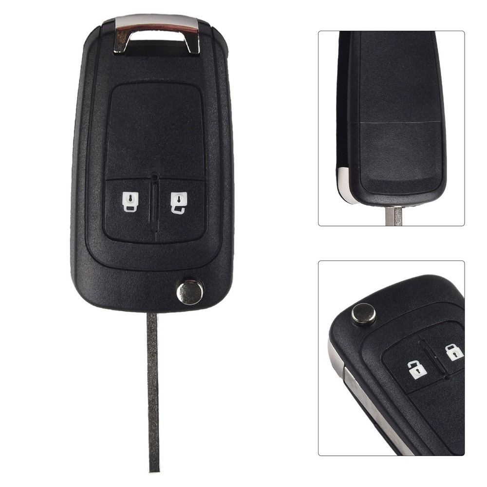 Key Shell 2-button 1PC ABS Black Key Shell For Opel Olding Key Housing