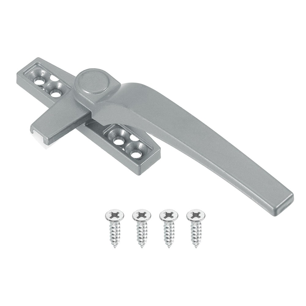 Casement Window Locking Handle Right Hand for Windows Silver Gray