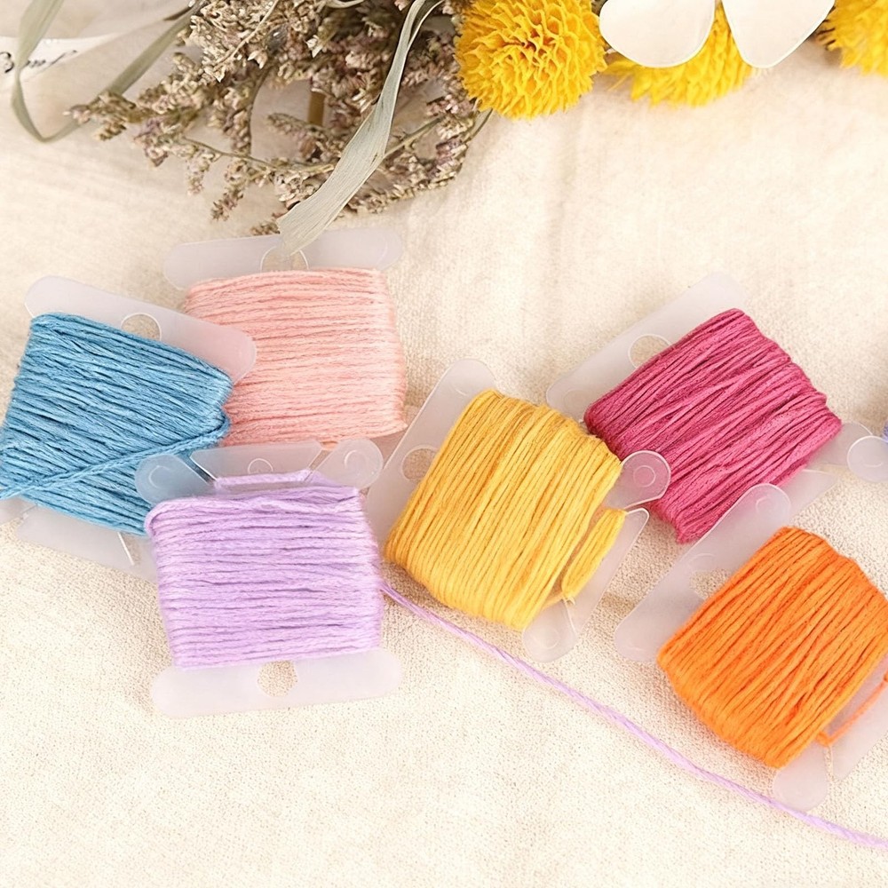 Embroidery Floss Organizer with 24 Compartments - Cross Stitch Thread Storage...