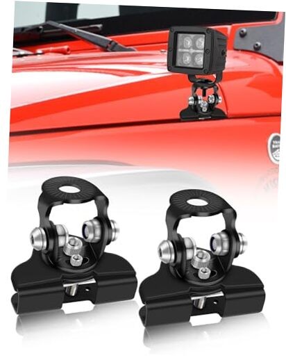 Led Hood Mounts, Universal Led Light Bar Mounting Brackets 304 Stainless Black