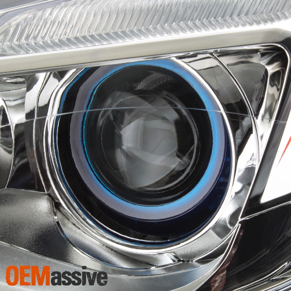 For 2014-2017 Buick Regal Halogen Projector Headlights Chrome Left+Right Pair