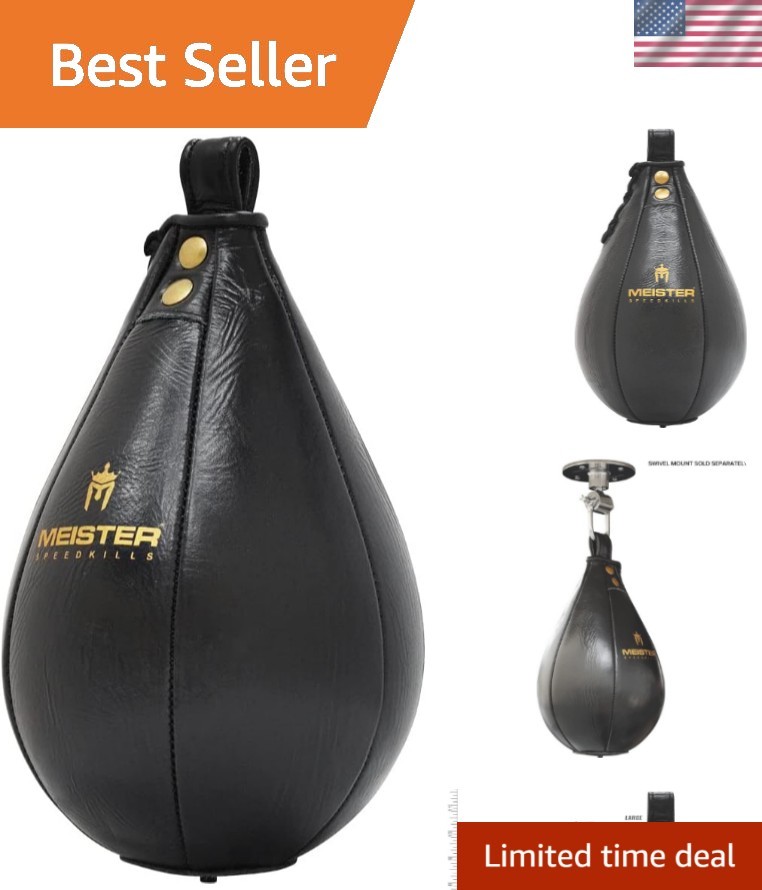 SpeedKills Leather Speed Bag with Lightweight Latex Bladder