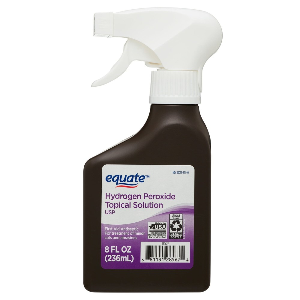 Equate 3% Hydrogen Peroxide Liquid SPRAY Antiseptic, 8 fl. oz.