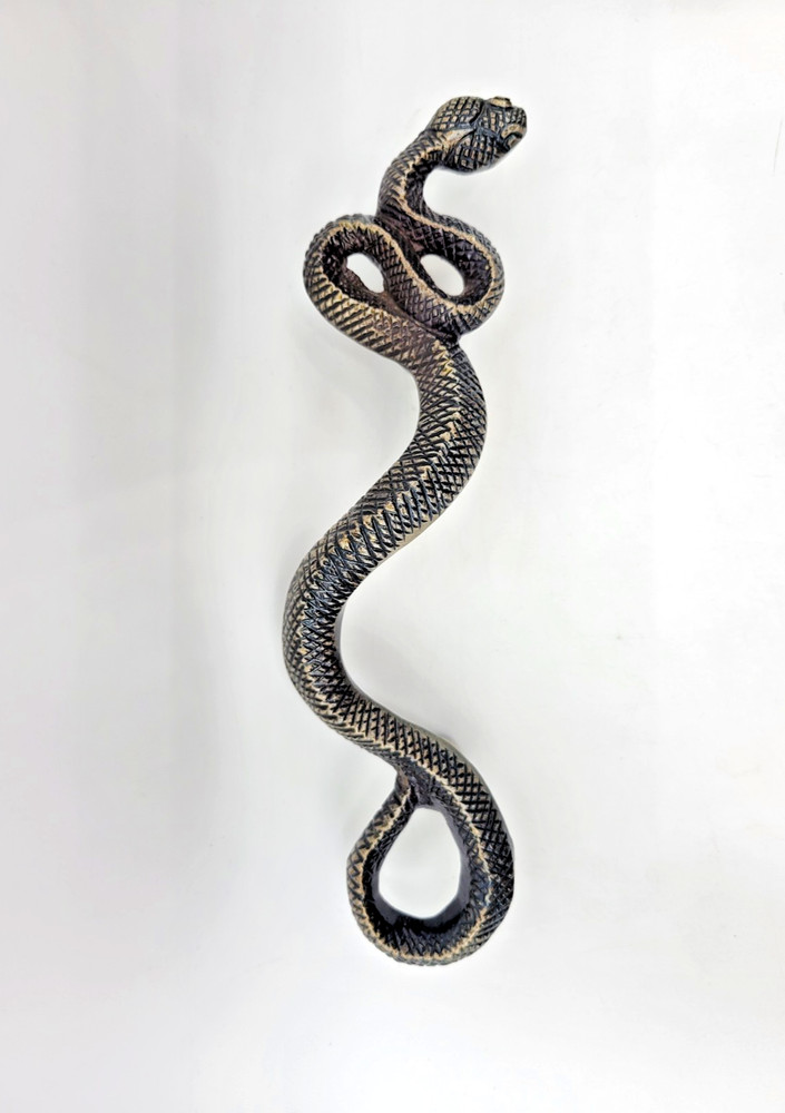 Rattlesnake Snake 9" & 8" Door Handles Pulls