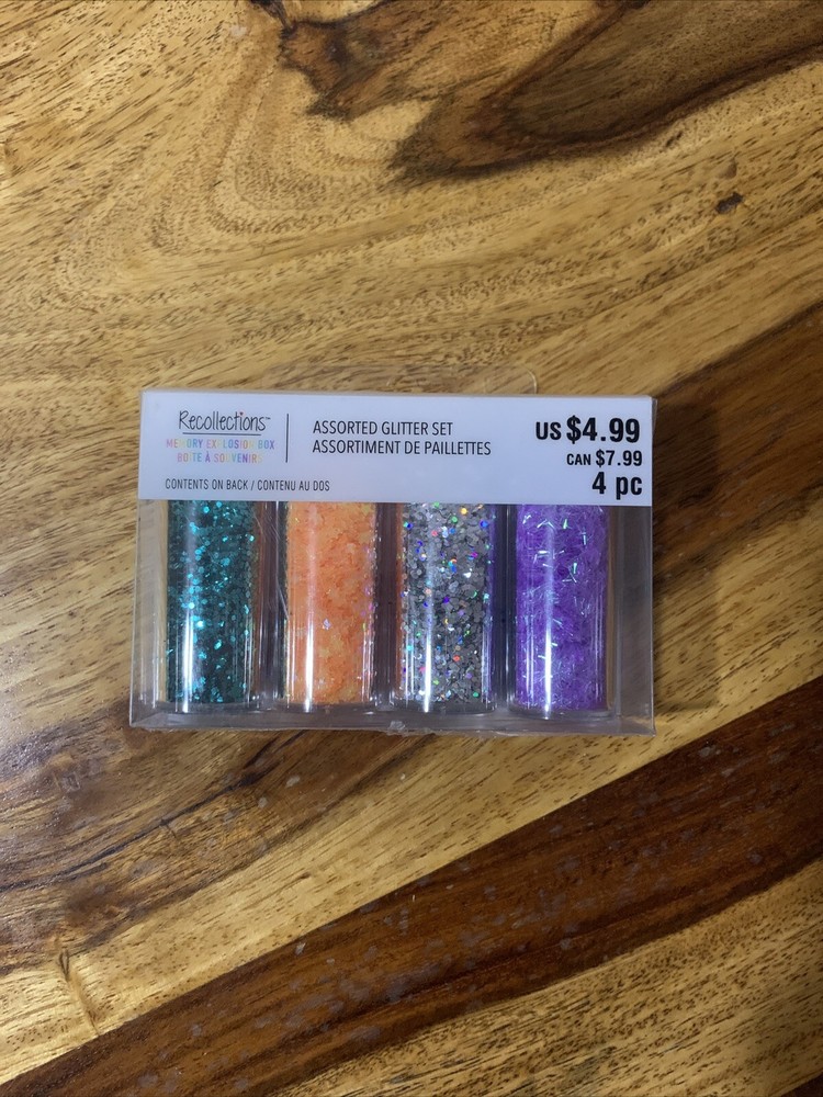 Glitter Recollections 4pc New