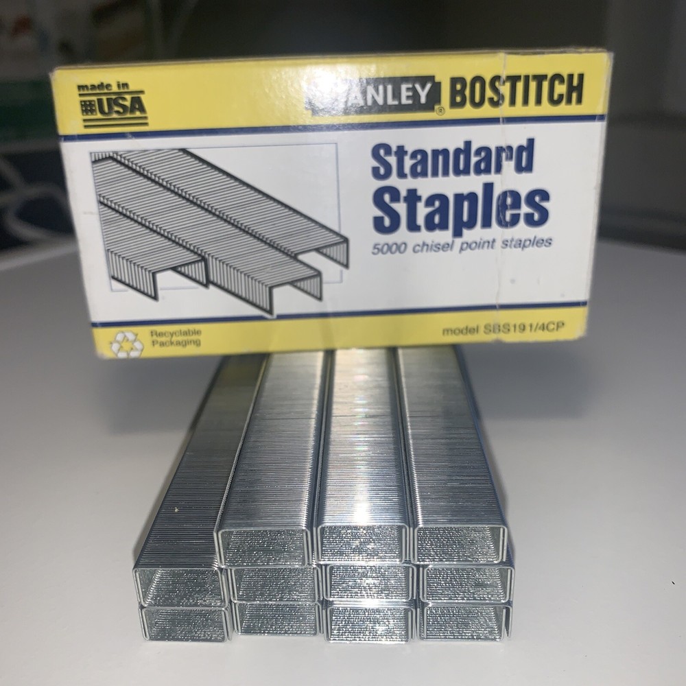 Staples Stanley Bostitch Standard Staples Chisel Point Staples New In Box