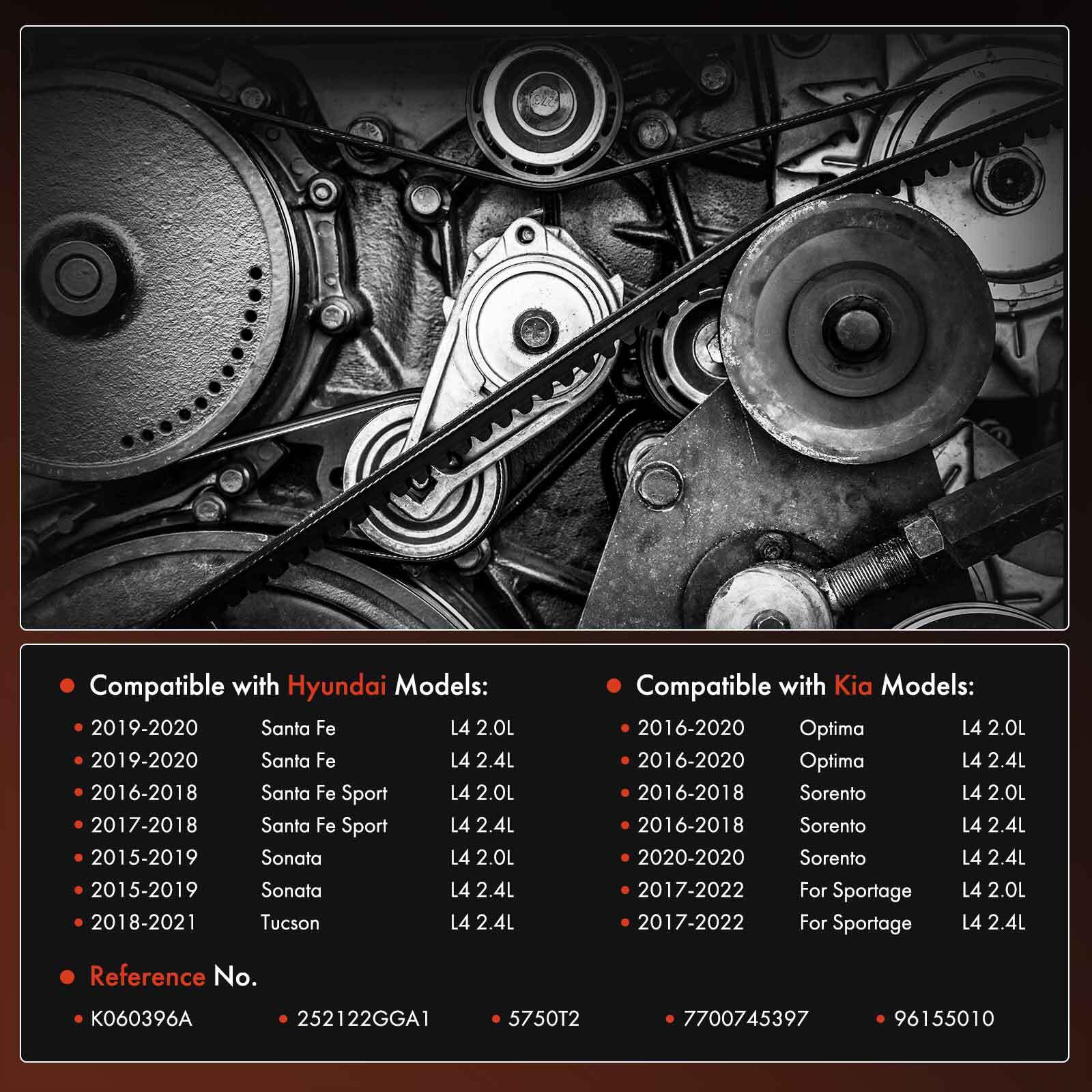 39.69" Serpentine Belt for Hyundai Sonata 2015-2019 Santa Fe Kia Optima Sorento