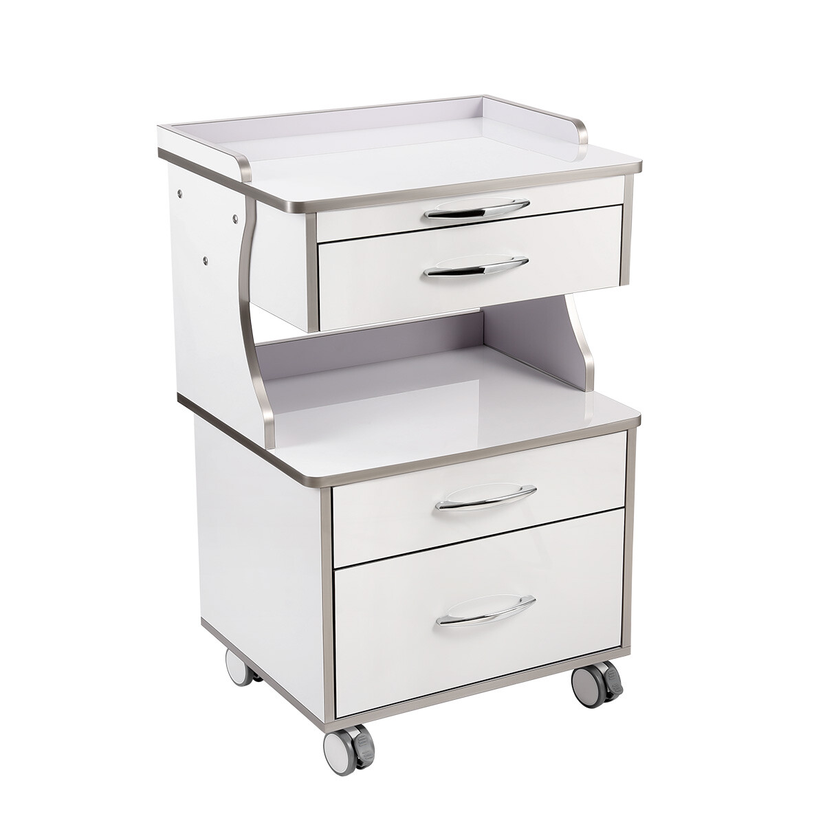 AZDENT Dental Multi-Function Mobile Cart with 3/4/5 Drawers Medical Rolling Cart