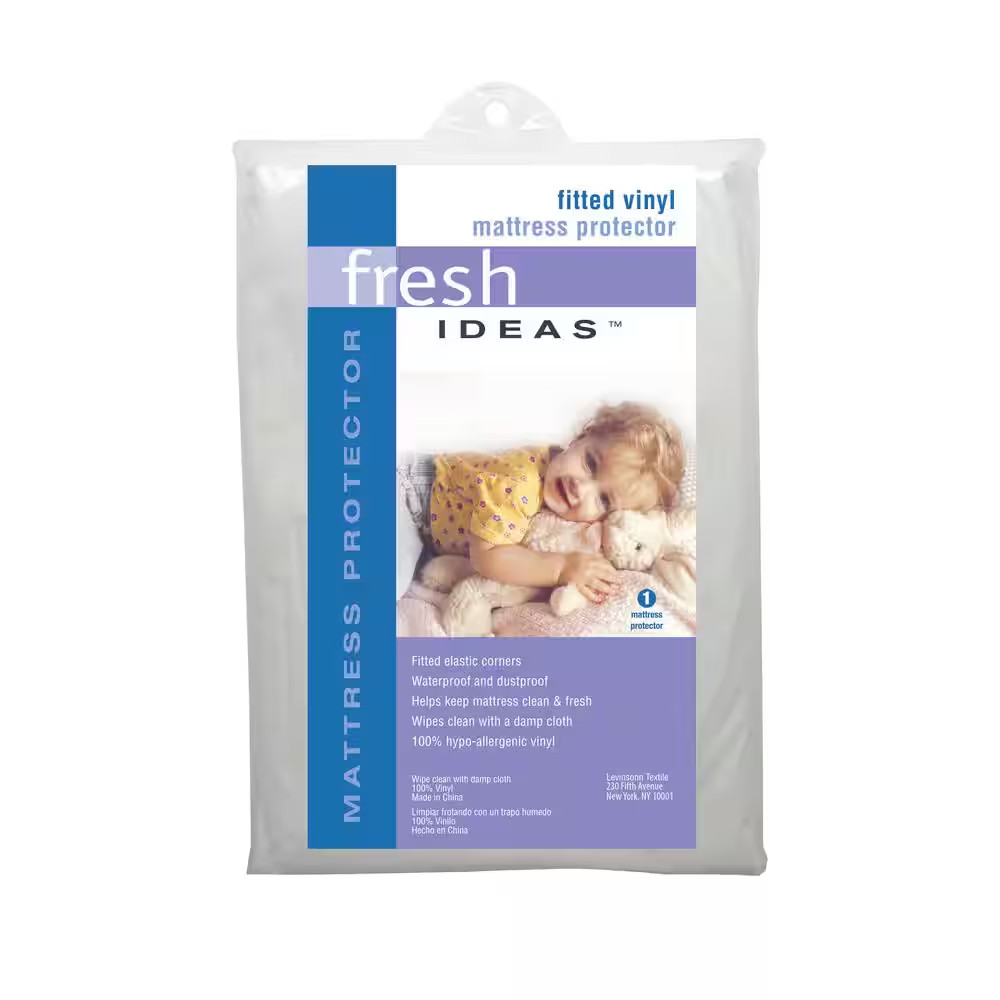 Waterproof Vinyl Fitted Twin Mattress Protector