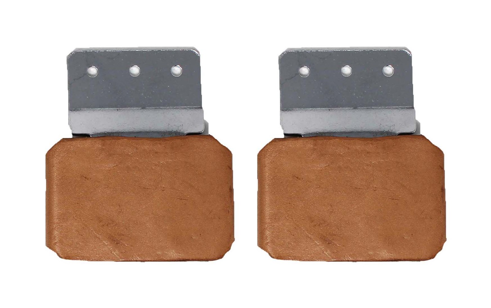 2-1/2" Blevins Buckle Set (2-Pack) – Tan Leather Covered Saddle Buckles |