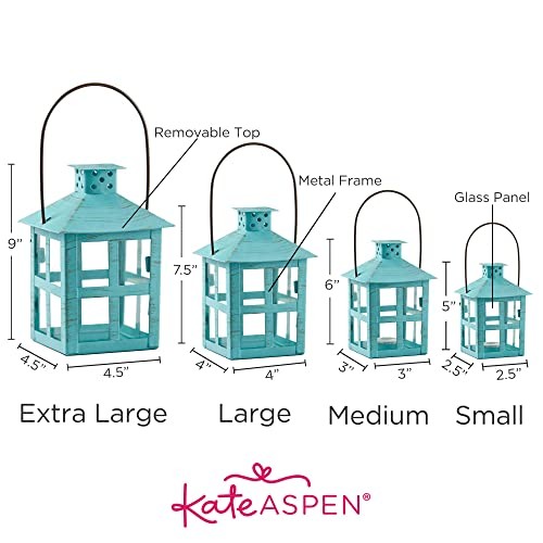 , Distressed Metal Vintage Decorative Mini Lantern, Small One Lantern