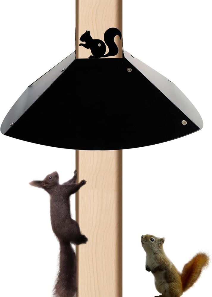 Metal Squirrel Baffle for 4x4 Post, 18 Inch Bird Feeder,