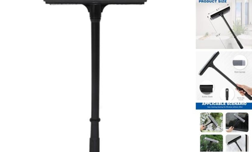 Window Squeegee, 2-in-1 Window Cleaner, Window Washing Kit, Multi-Use Car