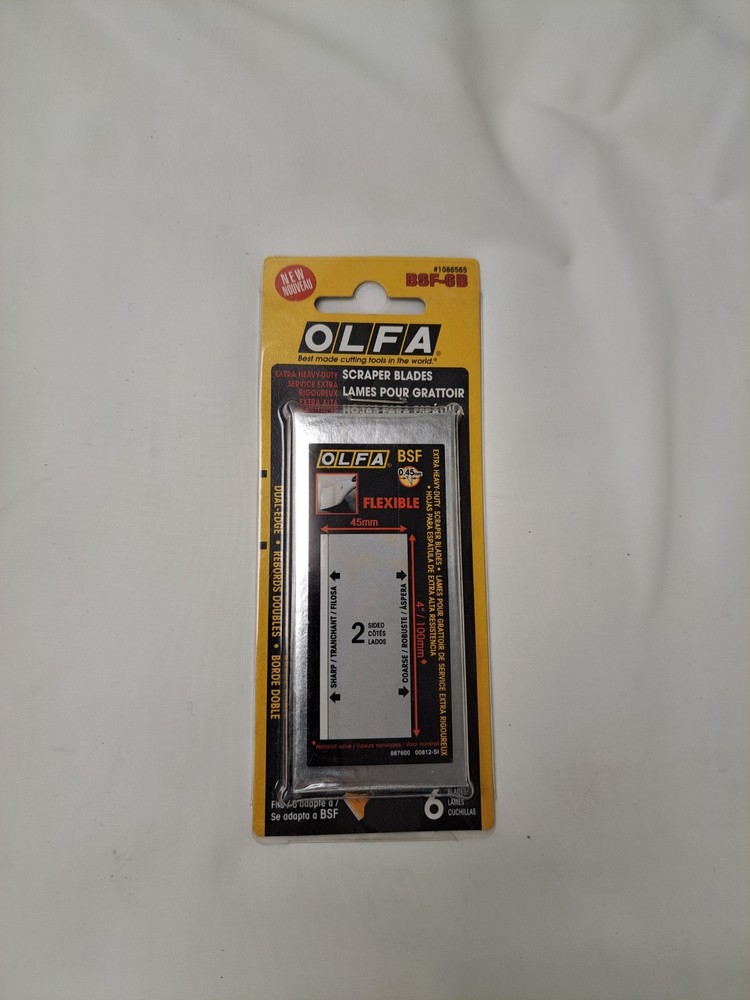 OLFA EXTRA HEAVY DUTY SCRAPER BLADES #1086565 BSF-6B