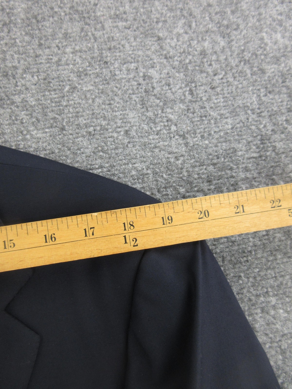 Oxxford Clothes Blazer Mens 44 Blue Super 100s Wool Two Button Sport Coat