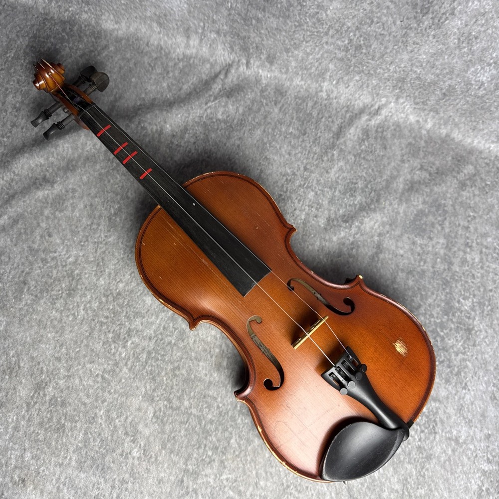 Strativarius Leon Aubert Violin for Restoration 4/4 W/ 2 Bows & Case