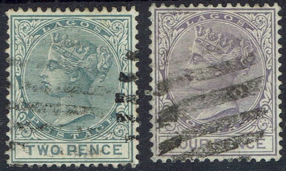LAGOS 1884 QV 2D AND 4D USED