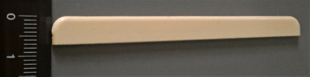 2 X CLASSICAL GUITAR BRIDGE SADDLES, PLASTIC, NEW, FREE POSTAGE