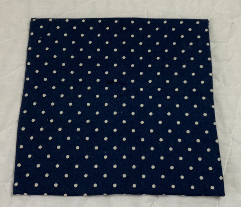 Vintage Antique Patchwork Quilt Table Topper, Four Patch, Early Calicos, Red