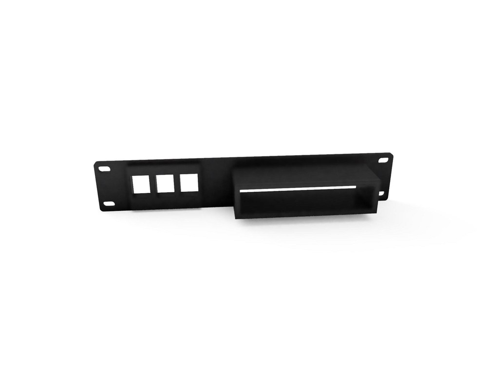 10" Unifi Switch Flex Mini Rack Mount - 3 Keystone Jacks 1U