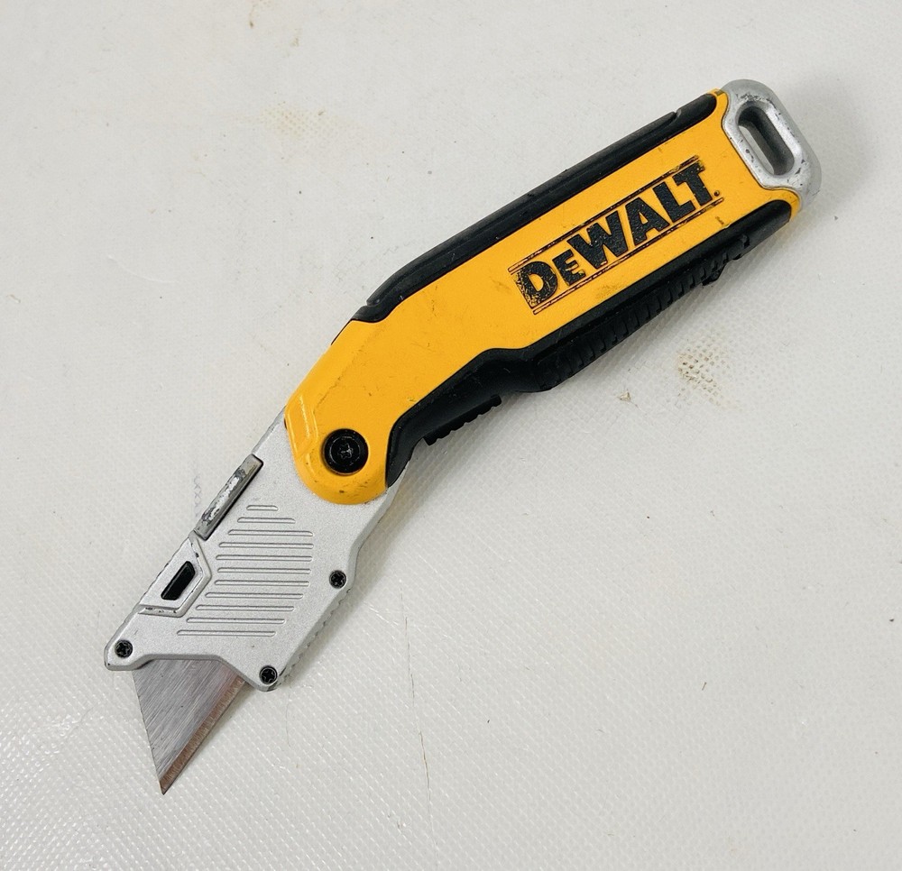 🌟DeWalt Folding Pocket Utility Knife Fixed Blade Box Cutter Razor, NICE!