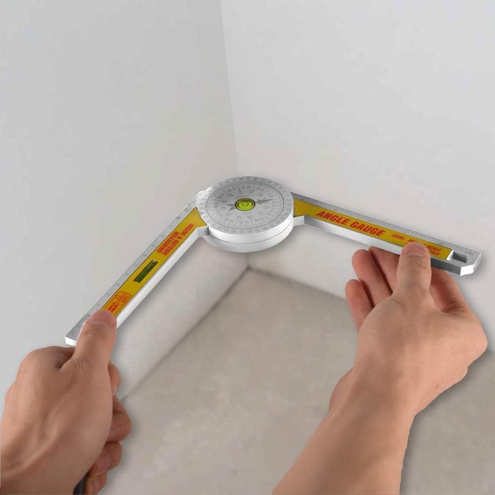 Miter Saw Protractor Angle Ruler, 360 Degree Measure Tool ,Angle Finder Gauge
