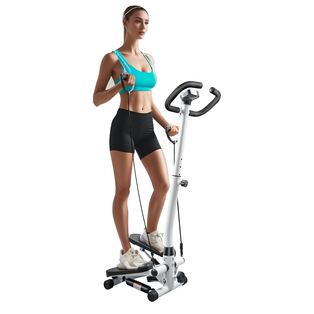 Twist Stepper with Handlebar,Stair Step Machine for Cardio Workout,Compact Ho...