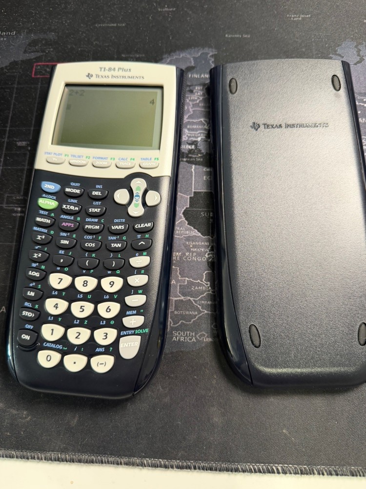 Texas Instruments TI-84 Plus Graphing Calculator Black With Cover