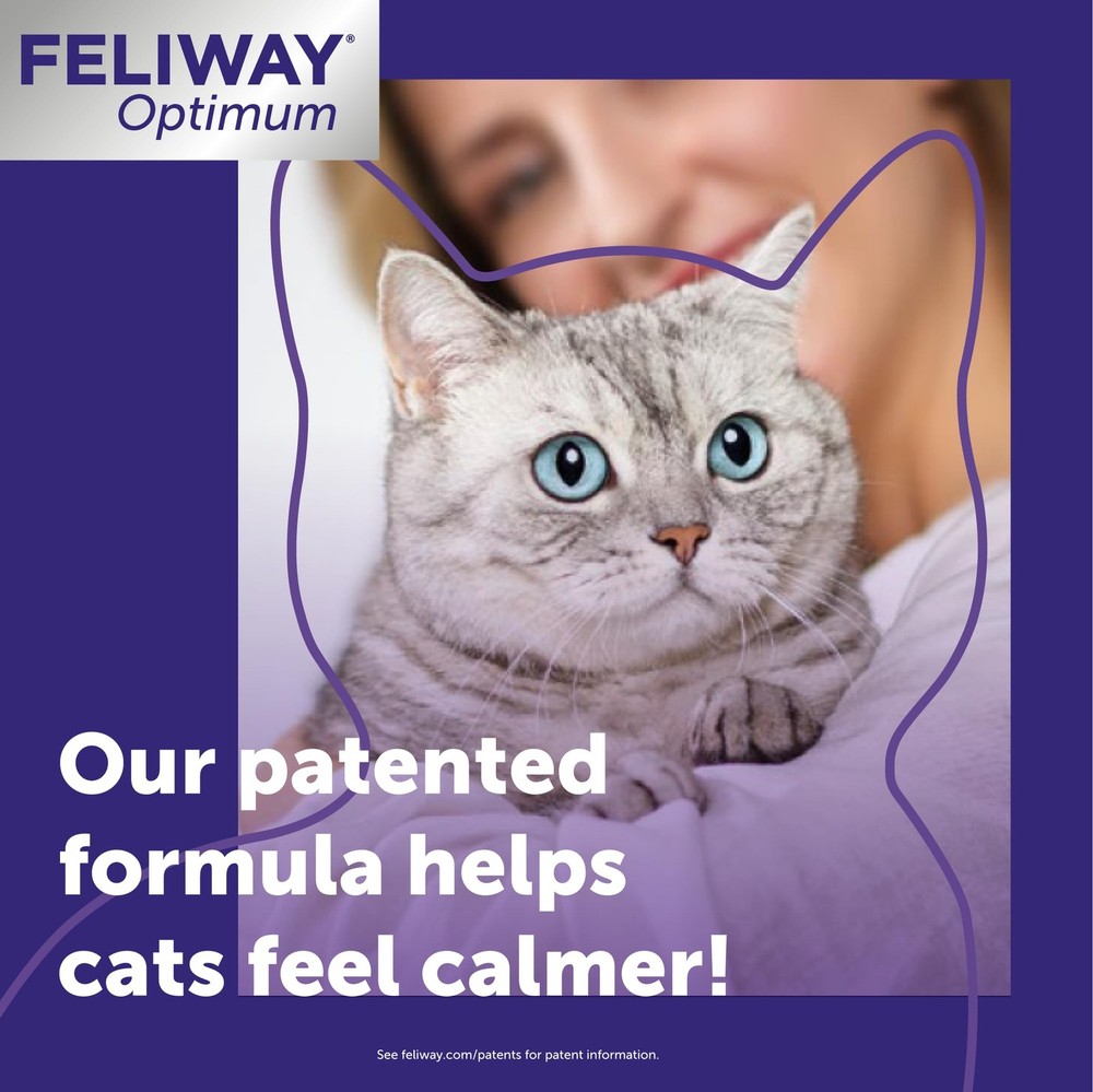 FELIWAY® Optimum 30 Day Cat Calming Refill for Pheromone 1 pack, Translucent