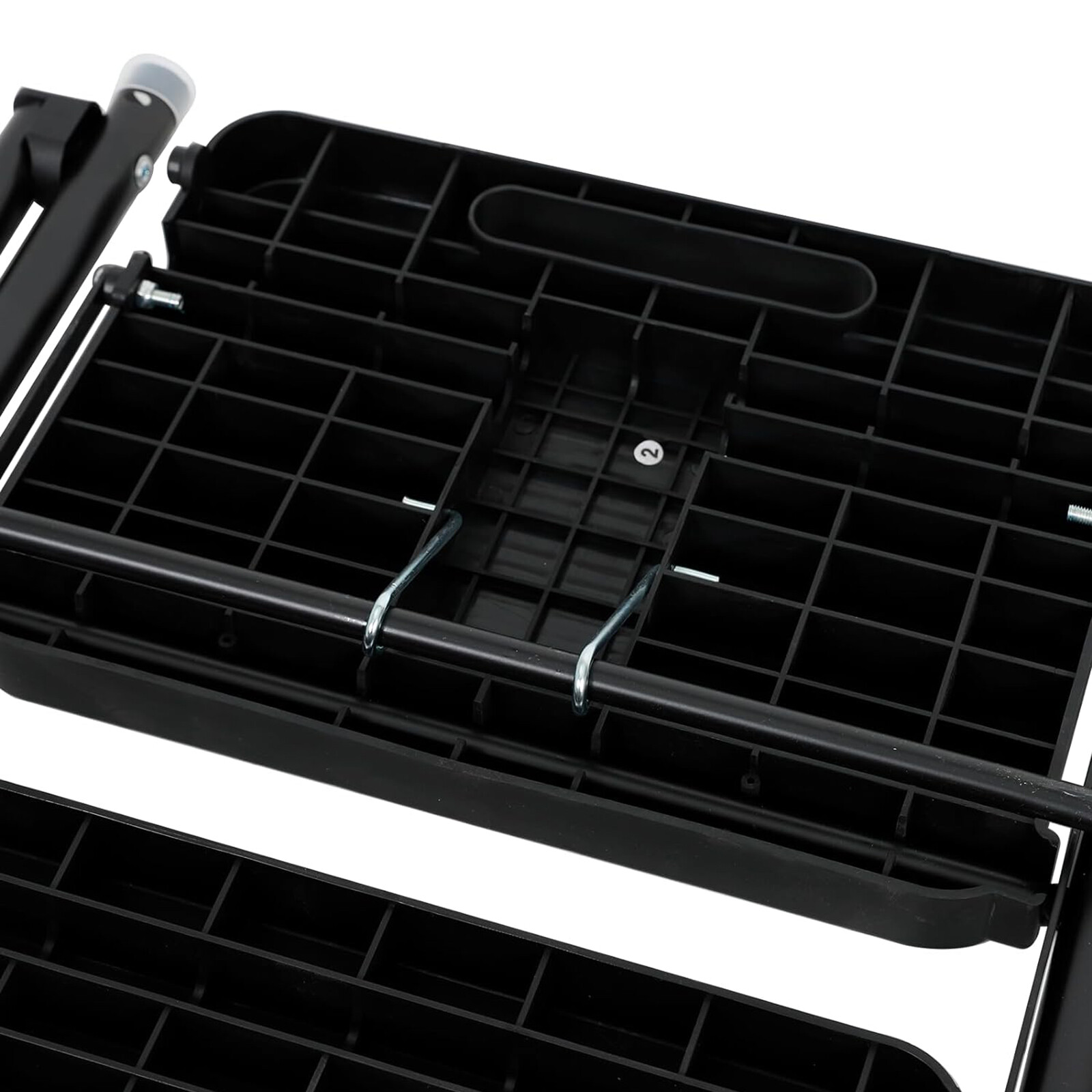 5 Step Non-Slip Stool Ladder with Handrails 330 lbs folding Tool Tray Platform