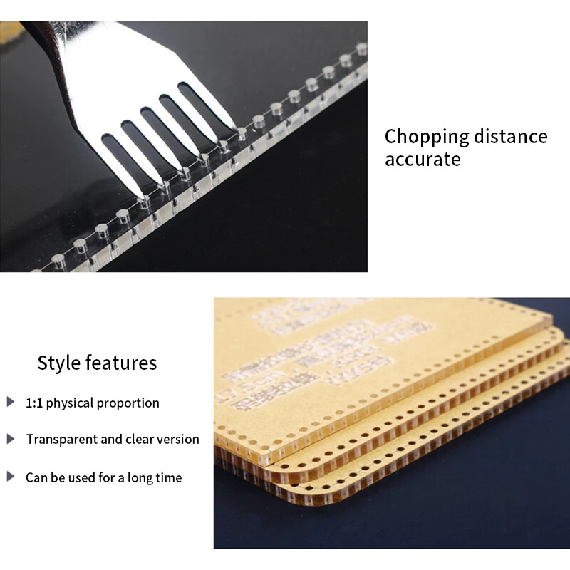 Long Wallet Template Leather Tools Durable Acrylic Stencil Wallet Die Cut Mold