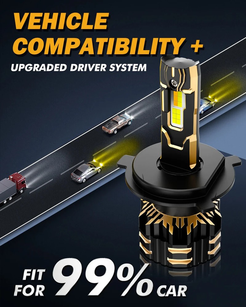 LED HEADLIGHT BULBS GX BI-COLOR SERIES DUAL COLOR SWITCHBACK