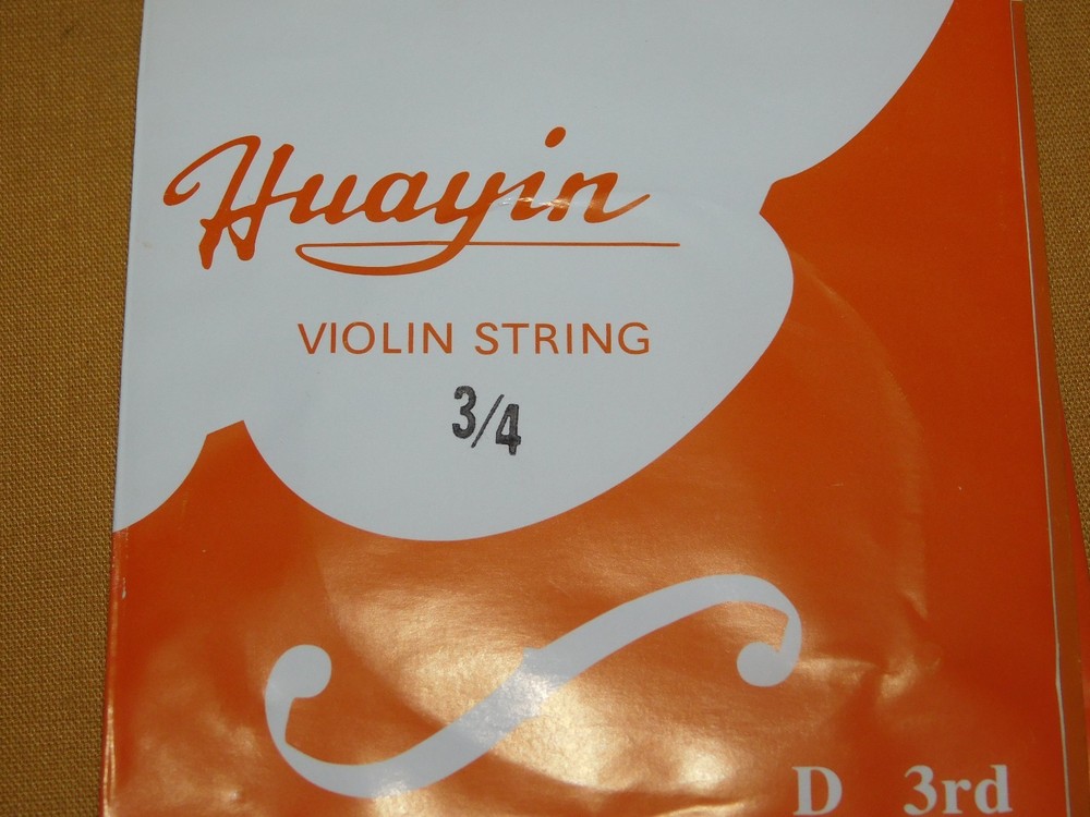 4 HUAYIN 3/4 VIOLIN STRINGS A 2ND D E 1ST G 4TH NEW