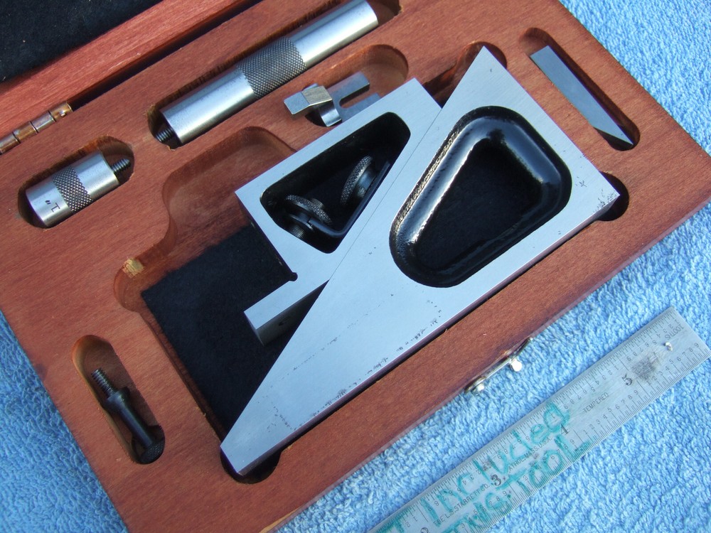 STARRETT 995-E PLANER GAGE w/CASE #2A MACHINIST TOOLMAKER INSPECT GRIND LAYOUT