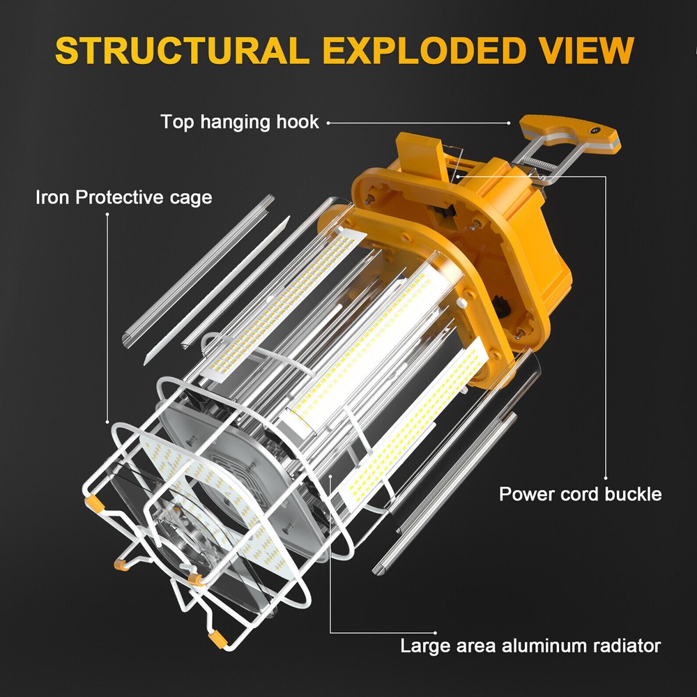 150W Linkable LED Work Lights For Building Construction Jobsite Temporary Work