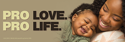 Pro Love. Pro Life Pro-Life Bumper Sticker