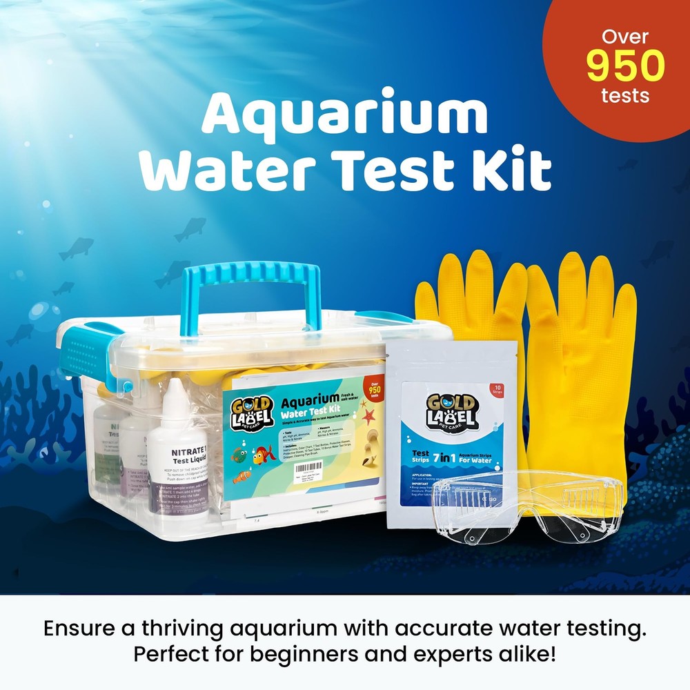 Freshwater Aquarium Master Test Kit – 950+ Tests for pH, Ammonia, Nitrite & N...