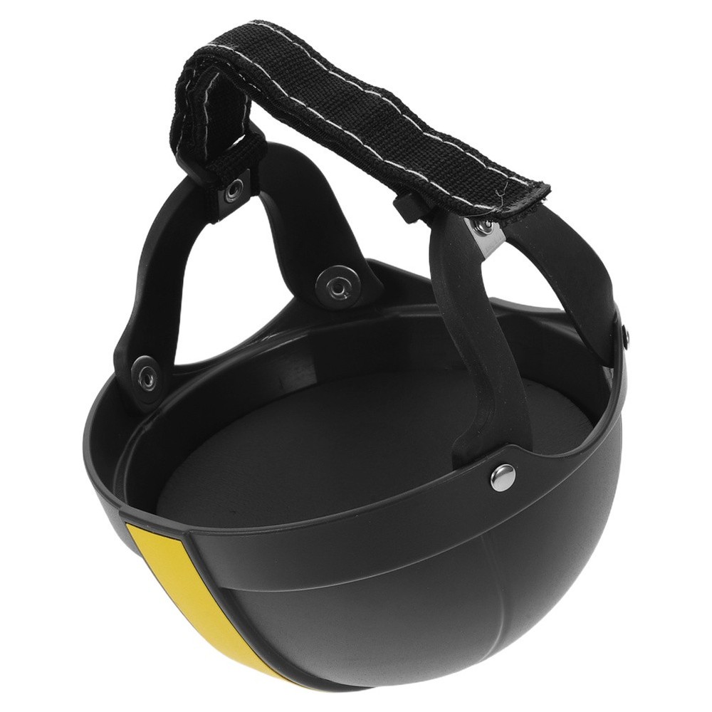 Pet Motorcycle : Hard Safety Hat with Ear Holes Adjustable Strap & Inner