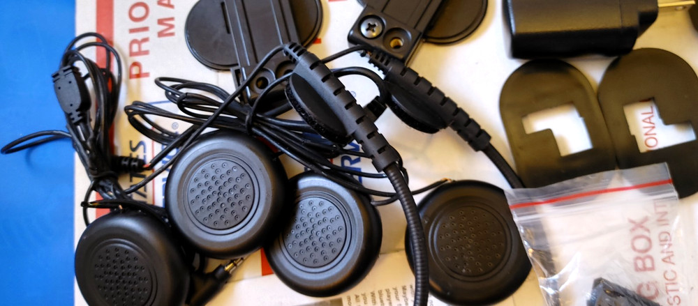 SHARK Dual Set Interphone For Motorcycle Helmet Bluetooth Kit Intercom Headset