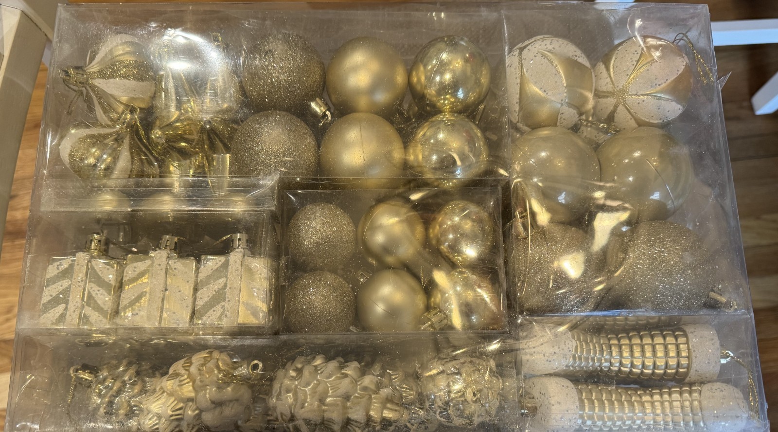 New Sea Team Pack 77 Gold Assorted Christmas Tree Ornaments